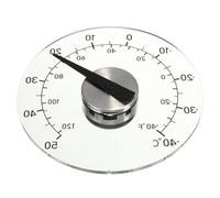 Termómetro de pared para exteriores ckepdyeh, para uso doméstico, autoadhesivo, transparente e impermeable, sin plomo, sin pilas, 11 cm.