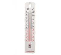 Termómetro de pared para interior y exterior, 19,5 x 4 cm, termómetro de casa, medición precisa de la temperatura para el hogar, la oficina, el jardín o el invernadero