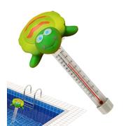Termómetro De Piscina Flotante - 2 Paquetes De Termómetro De Piscina Flotante, Diseño De Flamenco Y Tortuga De Gran Tamaño | Lecturas fáciles y precisas de la temperatura del agua | Resistente a rotur