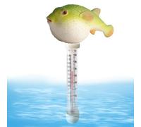 Termómetro de piscina flotante - PP | Calibre de temperatura de agua con pulpo, , porcupina, tiburón, diseños de Python, interior al aire libre, Spas, Bañeras de hidromasaje |