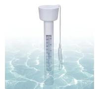 Termómetro de piscina, medidor de flotación, cuerda activada, temperatura del lector, swimming Pool Temp Gauge for Spa, Pond, Fish Tank, Hot Spring, Acuario, Monitor de agua 1,8 x 0,9 x 7,3 pulgadas