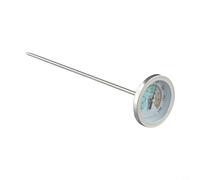 Termómetro de suelo de acero inoxidable, medidor de sonda de abono de jardín de 200 mm con esfera de 54 mm para el cuidado de plantas al aire libre, protección contra heladas y (lombrices de tierra)