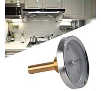 Termómetro de tubo de agua caliente, medidor de temperatura de caldera al aire libre con diales de 63 mm, escala de 0 a 120 °C, bolsillo de latón para sistema de calefacción y tanque de aceite