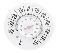 Termómetro de ventana impermeable sin batería, diseñado para uso en exteriores con material plástico y lectura precisa de la temperatura