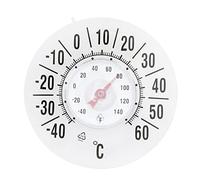 Termómetro de ventana mejorado para exterior, interior, hogar, temperatura clara, monitor de temperatura sin batería, clima interior y exterior