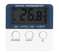 Termómetro digital con monitor de temperatura, medidor de alarma con sonda para uso en interiores y exteriores
