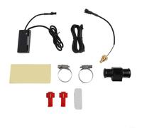 Termómetro digital con sensor de temperatura del agua para motocicleta, sistema de retroiluminación de pantalla LCD de 12 V, apto para motocicleta, ATV, Dirt Bike, tamaño 56,4 x 27 mm (22 mm)