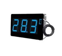 Termómetro Digital con Sonda LED, Pantalla Grande, De Pie O For Colgar En La Pared, Medidor Humedad Industrial(LX923TM-B-Blue)