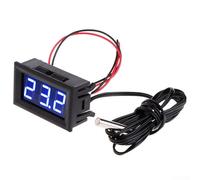 Termómetro digital con sonda, termómetro para coche, LED digital de -50 ~ 110 °C, termómetro CC 5-12 V, panel de temperatura para coche