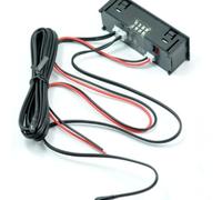 Termómetro Digital de Coche con Reloj Led, Temperatura Interna y Externa | Autoadhesivo, sin Taladrar, Módulo Electrónico de Plástico Negro, para Vehículo y Uso Interior Exterior