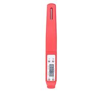 Termómetro digital de grado, termómetro digital de prueba de bolsillo Pluma impermeable Termómetro digital para alimentos Calibración automática Estilo pluma Termo electrónico de (Roja)