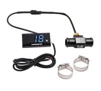 Termómetro digital de temperatura de agua de motocicleta, adaptador de sensor de temperatura de sonda de metal Adecuado universalmente para motocicletas (18 mm)
