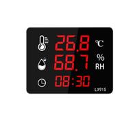 Termómetro Digital de Temperatura y Humedad con Pantalla LED de Doble Uso y Alta Precisión LX915.