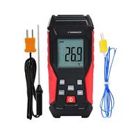 Termómetro Digital de Termopar Tipo K/J, Termómetro de Un Solo Canal con 2 Sondas Tipo K, Rango de -200°C a 1372°C, Medidor de Altas y Bajas Temperaturas para HVAC, Ciencia e Industria