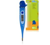 Termómetro digital DieMaus para niños, diseño 2D, punta flexible, 10 segundos, tiempo de medición, alarma de fiebre, memoria impermeable, certificado CE