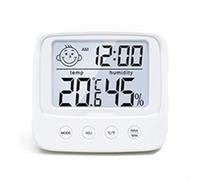 Termómetro digital e higrómetro para interiores con lecturas claras, diseño conveniente para una fácil colocación en cualquier habitación (sin retroiluminación)