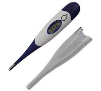 Termómetro digital flexible de temperatura corporal para adultos y niños fácil de usar con 25 fundas de sonda clínicas para el sensor