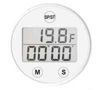 Termómetro digital flotante para baños de hielo Temporización automática y monitoreo de temperatura (blanco)