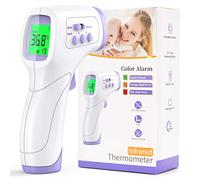 Termometro Digital Frente, KKmier Termometro Digital Bebe sin Contacto con Pantalla LCD, Termómetro de frente y oído para Bebé, Adultos, Hospital, ℃ y ℉ Conmutable con Alarma de Fiebre