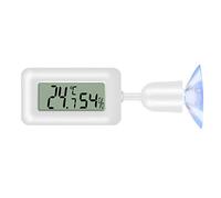 Termómetro digital higrómetro mini termómetro INRIGOROUS Termómetro LCD de temperatura medidor de humedad con luz de fondo para reptiles vivario invernadero habitación del bebé incubadora (blanco)