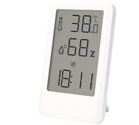 Termómetro digital higrómetro, monitor de temperatura y humedad para interiores y exteriores con pantalla LCD grande, registra lecturas mínimas/máximas, conmutable °C/° F para el hogar, cocina