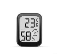 Termómetro digital higrómetro para uso en interiores, mide la temperatura ambiente y la humedad con pantalla fácil de leer