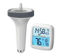 Termómetro Digital Inalámbrico Flotante For Piscina Con Reloj De Tiempo, Piscina Interior Y Exterior For Baño De Mascotas, Spas Y Acuarios