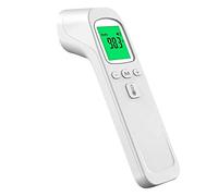 Termómetro digital infrarrojo para frente y frente, sin contacto, con pantalla de retroiluminación de 3 colores para bebés y adultos, interior y exterior