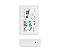 Termómetro Digital Inteligente Con Botón Táctil Herramienta Con Temperatura Interior Y Exterior Alertas De Humedad Y Heladas Función De Estación Meteorológica Digital Reloj Controlado Por Radio