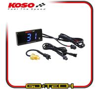 Termómetro Digital KOSO Slim Style Universal Negro Azul PT1/8 12 V