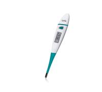 Termómetro digital Laica TH3601 de fácil uso, señal acústica de finalización, memoriza la última medición, punta flexible.