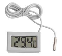Termómetro Digital LCD con Sonda Metálica Externa, Sensor de Temperatura para Refrigerador y Congelador