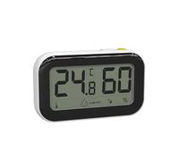 Termómetro digital LCD higrómetro for interiores medidor electrónico de temperatura y humedad sensor estación meteorológica for el hogar(White)