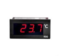 Termómetro digital LED integrado con sensor de sonda, rango de -50 °C a 110 °C, precisión de ± 1 °C, alimentación de CA 220 V para monitoreo de refrigerador y congelador, negro (termómetro)