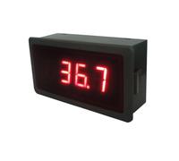 Termómetro digital LED YB5140TM for coche, sonda de prueba de temperatura, sensor termopar tipo Cu100 BA1 G53 RNET PT100 JK(Red,BA2_POWER SUPPLY 12V)