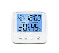 Termómetro digital multifuncional e higrómetro para monitorear condiciones de salud en interiores y niveles de comodidad (con retroiluminación)
