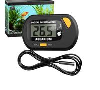 Termómetro digital para acuario, monitor de temperatura para terrario, sensor multiusos, para lagartos y tortugas, portátil, medición precisa, se puede utilizar en interiores y exteriores | Seguridad