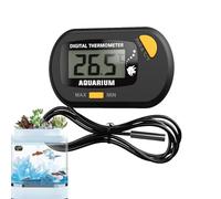 Termómetro Digital Para Acuario - Pantalla LCD Con Sonda Y Para Acuario Y Terrario Reptiles | Probador De Temperatura Del Agua Con/Celsius Y Táctil Inalámbrico
