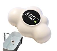 Termómetro digital para bañera de 16 x 29 cm con pantalla LED | Sensor de precisión +/- 1 ℃ táctil inteligente | flotador para bañera de bebé | Indicador de temperatura | Piscina Nursery Spa Ducha