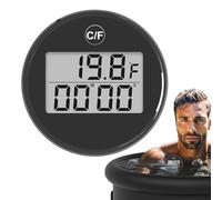 Termómetro digital para baño de hielo, medidor de temperatura flotante doble para piscina - Herramienta antipolvo para ducha, jardín, baño, casa, piscina exterior