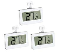 Termómetro digital para frigorífico, 3 unidades, con pantalla LCD fácil de leer, termostato para congelador con alarma de heladas, termómetro para el hogar, cocina