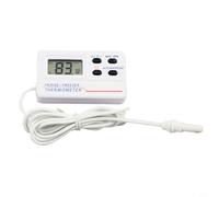 Termómetro digital para frigorífico y congelador con alarma, amplio rango de temperatura de -50 °C a 70 °C (-50.0 °C a 70.0 °C), montaje magnético, función de memoria, sensores conmutables para