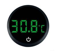 Termómetro digital para pecera para montaje externo, sensor de alta precisión para lecturas precisas de temperatura del agua de 0 a 60 grados Celsius (negro)