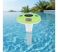 Termómetro digital para piscina flotante de fácil lectura, monitor de temperatura y sal de piscina con energía solar 2 en 1 con pantalla LCD, termómetro flotante impermeable IPX7 para bañera d