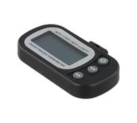 Termómetro digital para refrigerador con diseño impermeable y conversión de temperatura, muestra las temperaturas actuales, mínimas y máximas para un monitoreo preciso (negro)