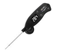 Termómetro digital PCE-ST 2 con función MIN, MAX y HOLD/Sonda desplegable/Linterna LED/Rotación automática de la pantalla/Carcasa de plástico ABS/Soporte magnético/PCE Instruments