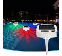Termómetro digital solar para piscinas - Termómetro flotante con pantalla LCD, termómetro para piscinas con 8 efectos de luz dinámicos, termómetro digital impermeable IP68 para piscinas y estanques.