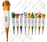 Termómetro digital TradeProvider®, termómetro médico para bebés, termómetro oral para bebés, niños y adultos, Termómetro digital, lindos animales de dibujos animados, panda, pato, vaca, oso, rana
