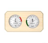 Termómetro e higrómetro de madera para sauna 2 en 1, monitor digital de temperatura y humedad con lecturas reales, precisión de ± 1 °C, para spa en casa