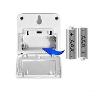 Termómetro e higrómetro inalámbrico con pantalla digital grande, interior/exterior, carcasa ABS, transmisor de -40.0 °C a 21.1 °C, para Ho (blanco)